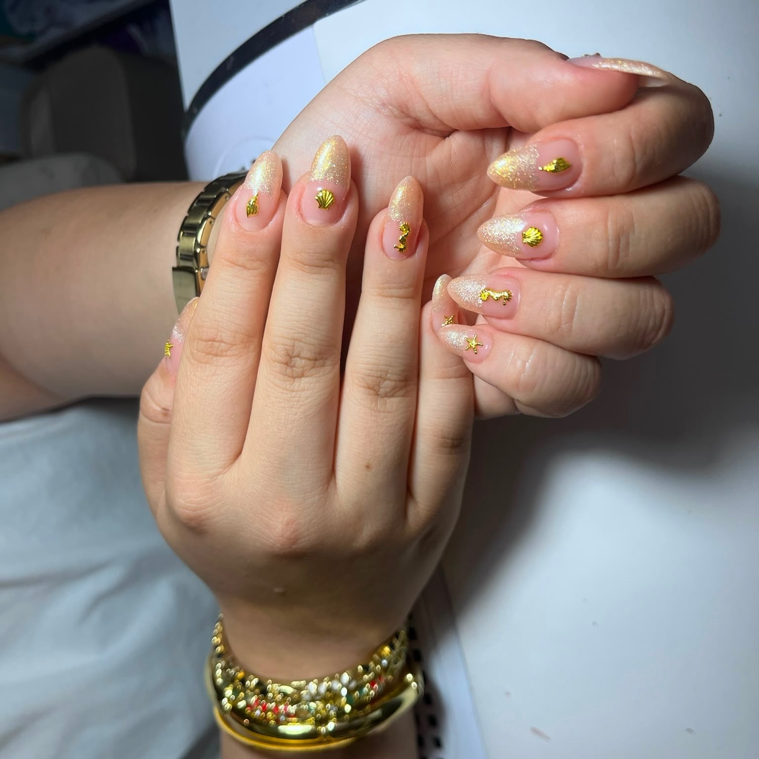 Denizatı ve yıldız nail art